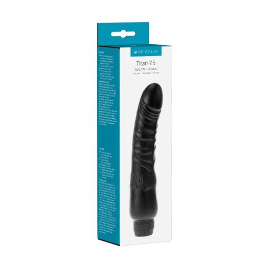 Me You Us Titan Realistic Vibrator Black