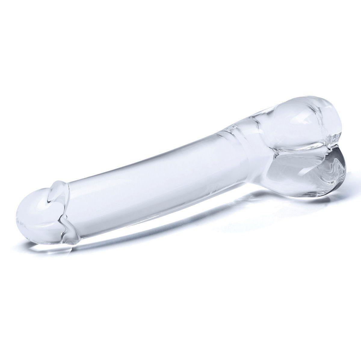 Glass 7inch Realistic Curved Dildo Clear