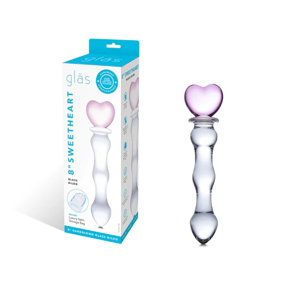 Glass 8inch Sweetheart Glass Dildo