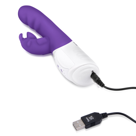 Rabbit Essentials RR Rechargeable Clitoral Suction Rabbit Vibrator Purple