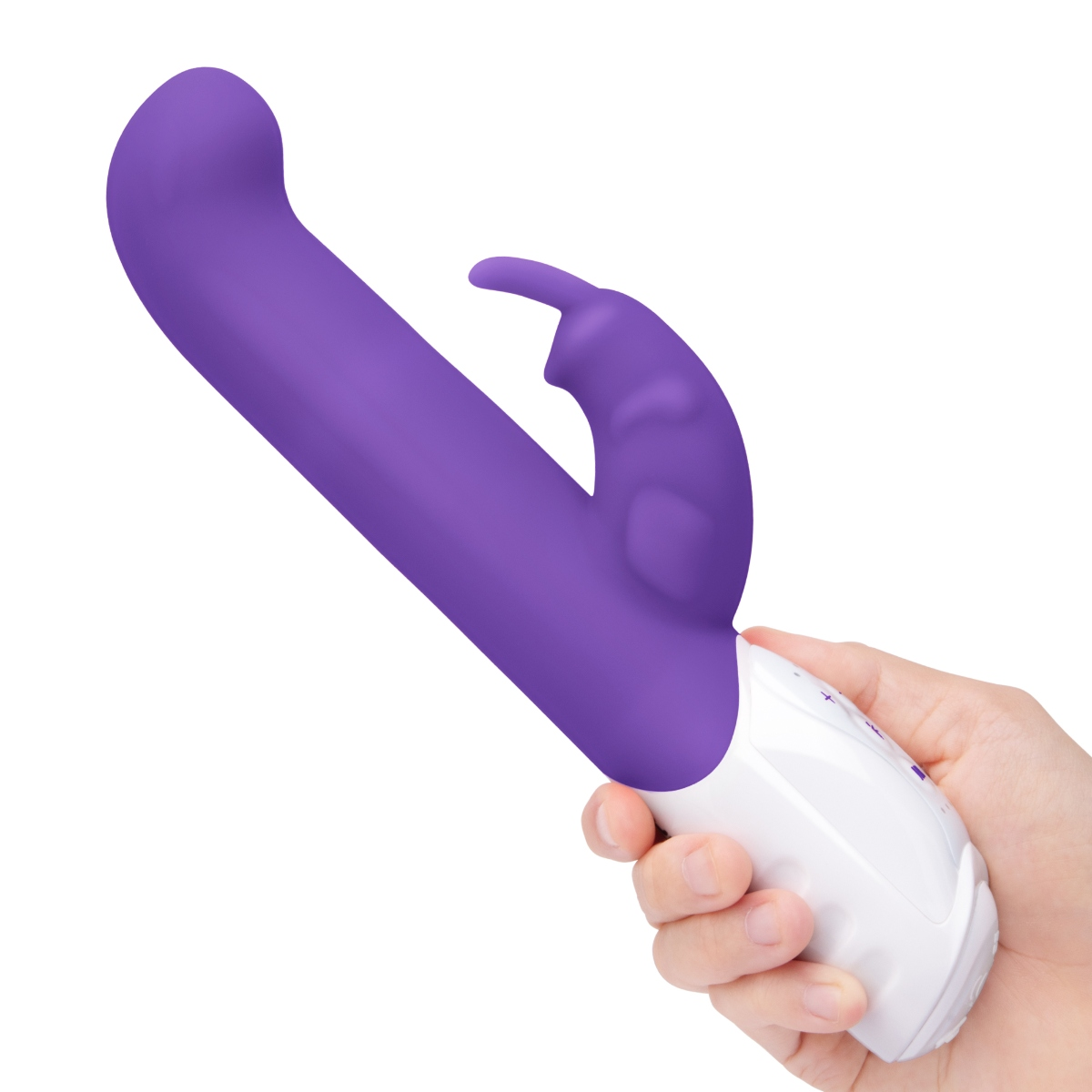 Rabbit Essentials RR Rechargeable Come Hither G Spot Rabbit Vibrator Purple