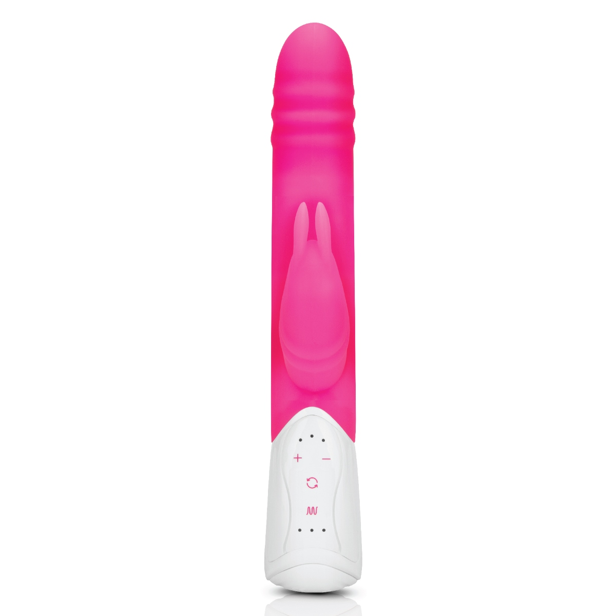 Rabbit Essentials RR Rechargeable Double Penetration Rabbit Hot Pink