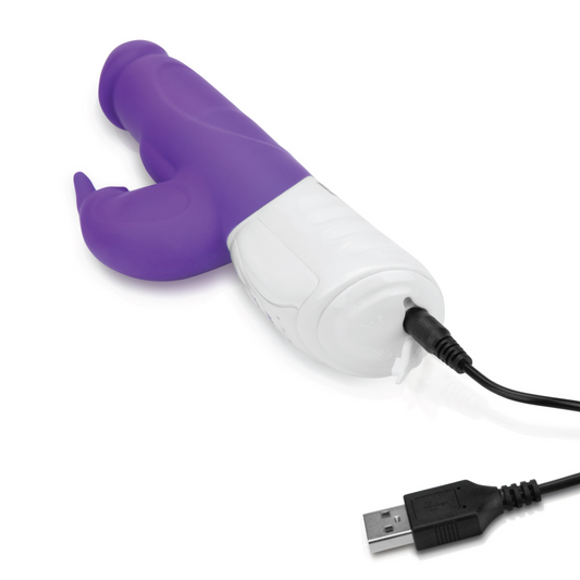 Rabbit Essentials RR Rechargeable Realistic Rabbit Purple