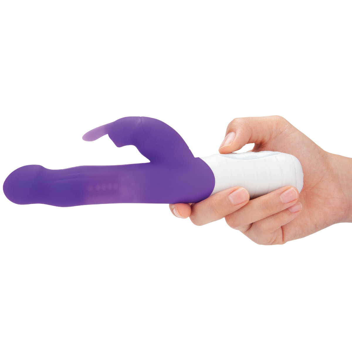 Rabbit Essentials RR Rechargeable Slim Shaft Rabbit Purple