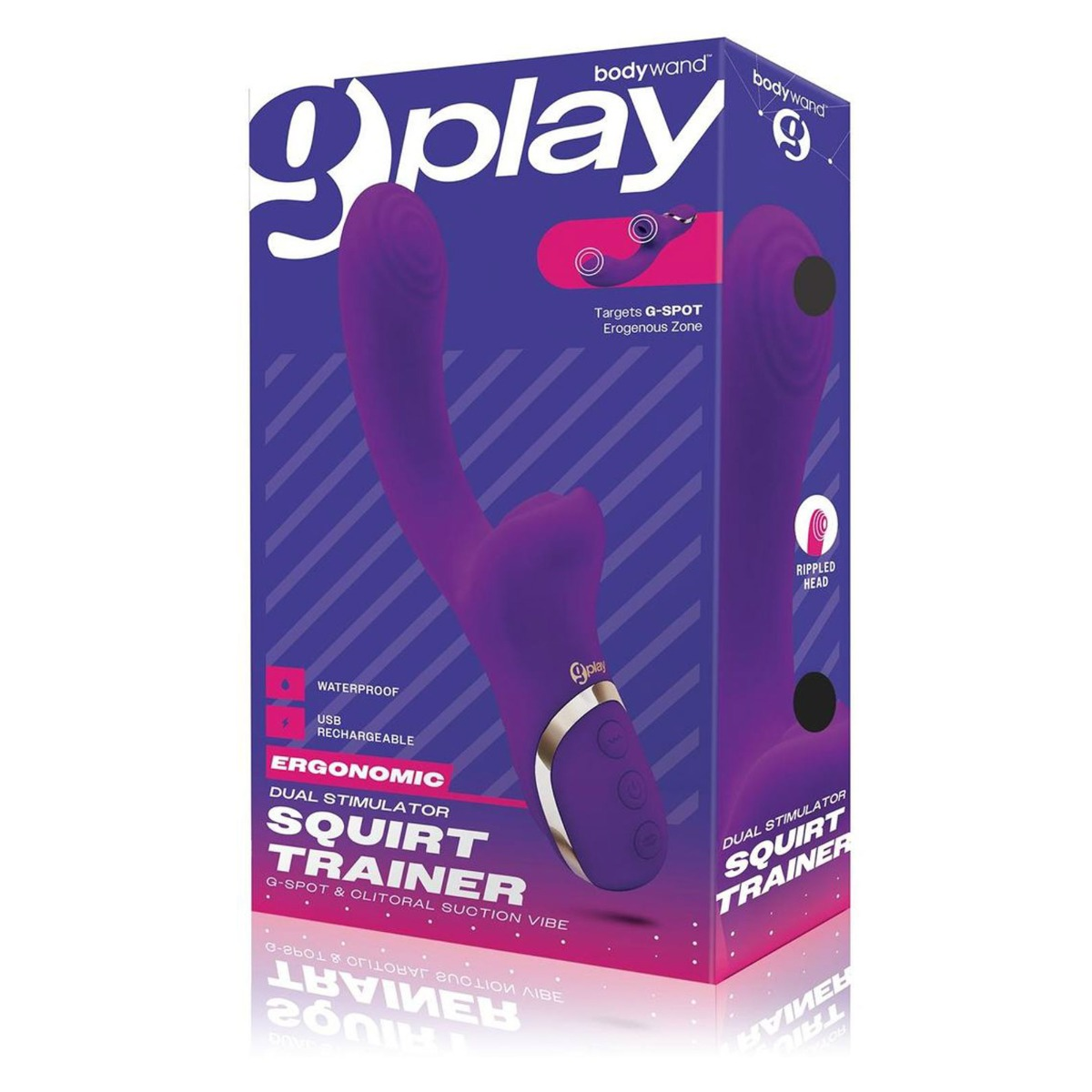 Bodywand G Play Squirt Trainer G Spot And Clitoral Suction Vibrator Purple