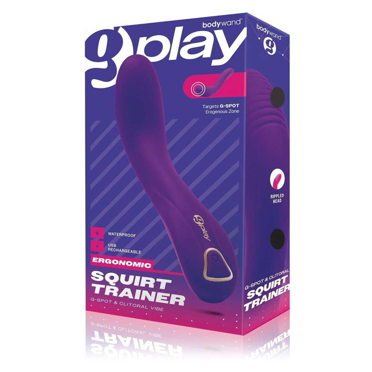 Bodywand G Play Ergonomic Squirt Trainer G Spot And Clitoral Vibrator Purple