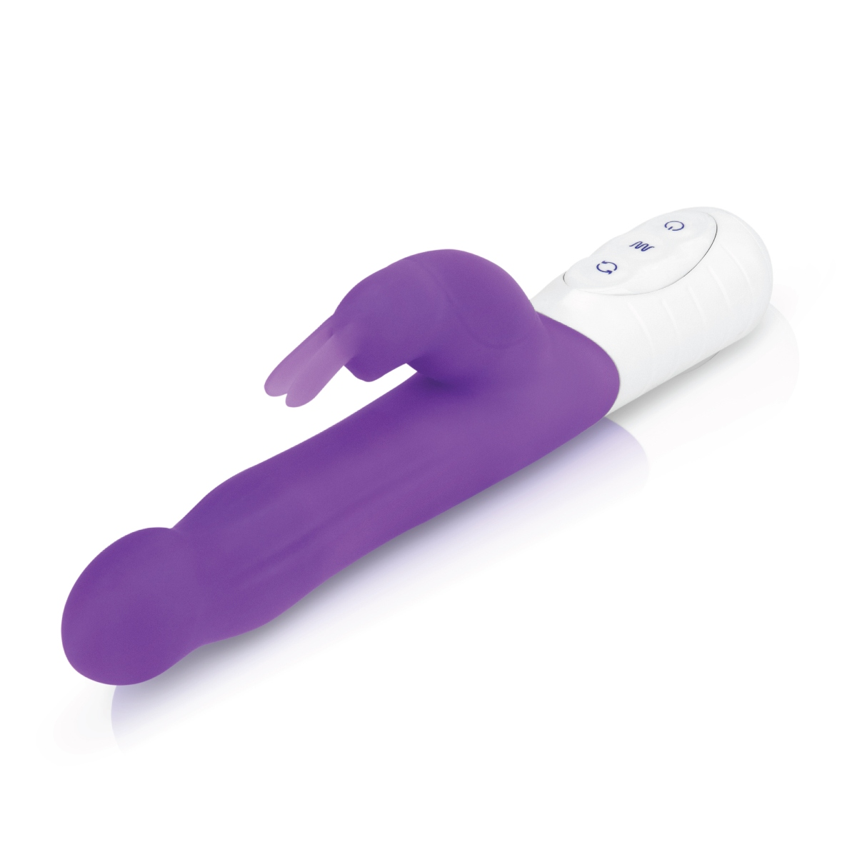 Rabbit Essentials RR Rechargeable Slim Shaft Rabbit Purple