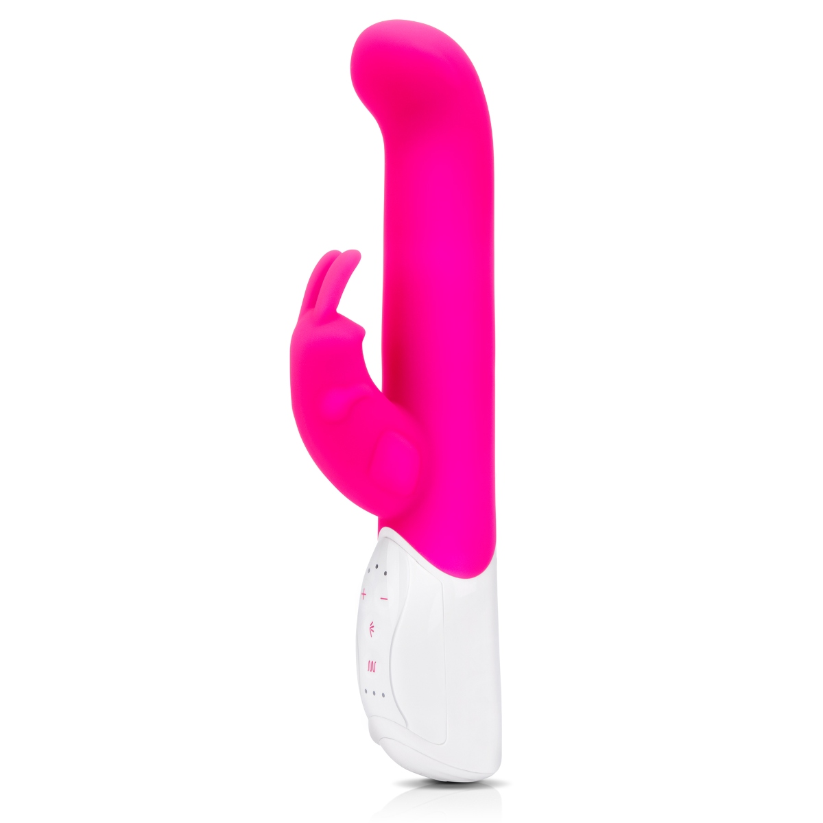 Rabbit Essentials RR Rechargeable Come Hither G Spot Rabbit Vibrator Hot Pink