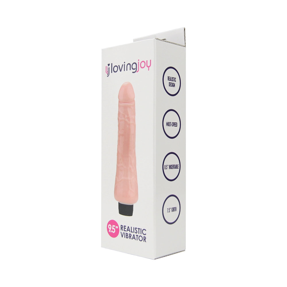 Loving Joy 9.5 inch Realistic Vibrator Vanilla